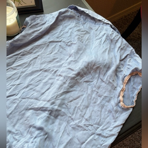 Victoria’s Secret Lace Trim Button Up Shirt - Picture 2 of 4